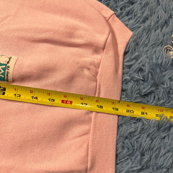 VINTAGE Pink Crewneck Sweater Size Medium Youth Hanes Her Way Classic Outdoor - Picture 9 of 12
